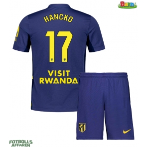 Atletico Madrid David Hancko #17 Bortaställ Barn 2025-26 Kortärmad (+ Korta byxor)